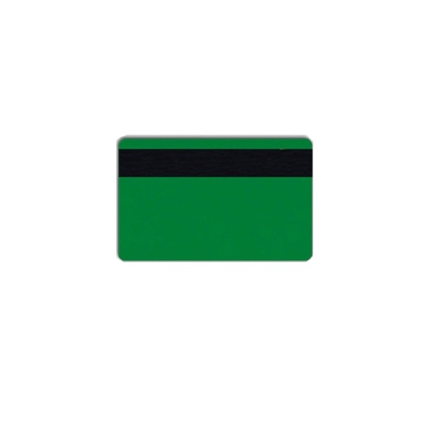 Bilde av Blank green cards with LO-CO magnetic stripe- IS0-7811-2 (CR80). 70102067 (DE,SE,NO,FI,RO,PL)